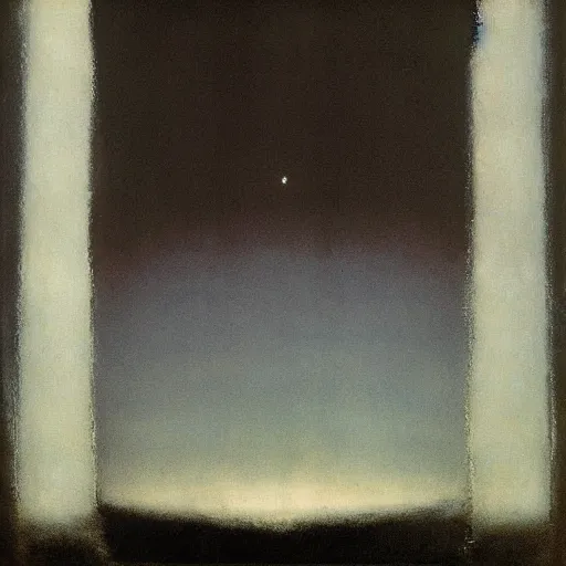 Image similar to the abstract painting'arctic void ', by caspar david friedrich, by rothko