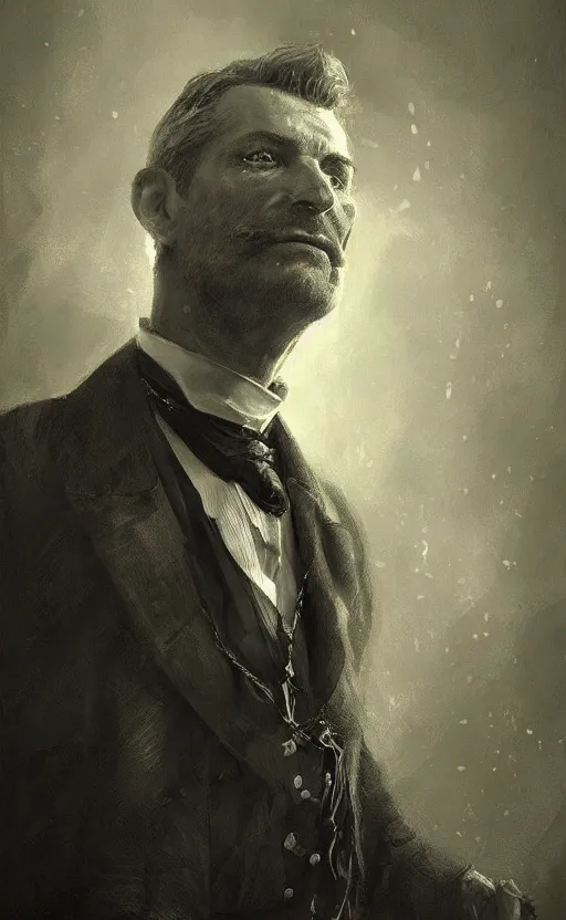 Prompt: portrait of victorian politician, male, detailed face, fantasy, highly detailed, cinematic lighting, digital painting by craig mullins