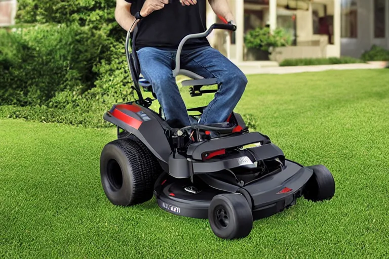 Prompt: lawn mower gamer chair