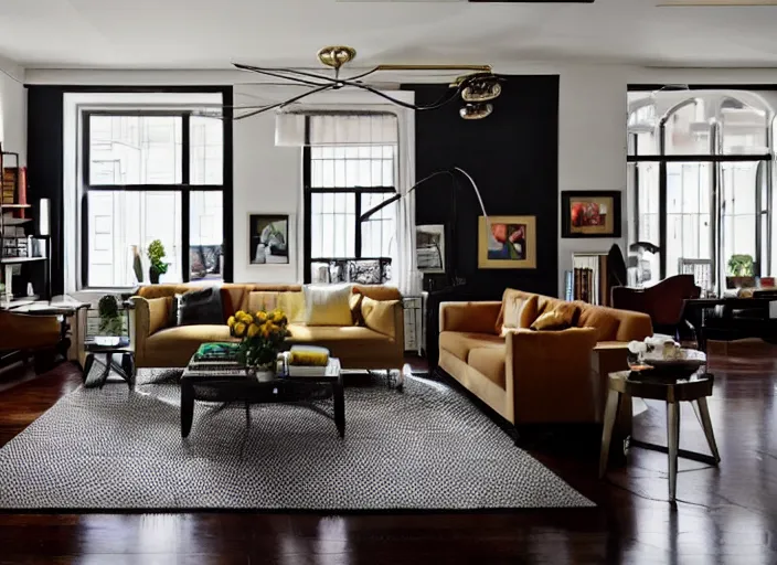 Prompt: apartment designed by nate berkus