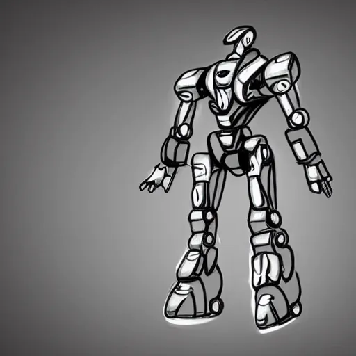 Toughbot - Cool Robot Art and Drawing