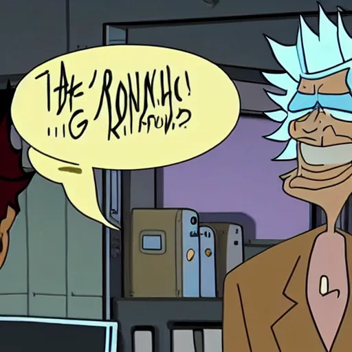 Image similar to Rick Sanchez telling someone called Chris he\'s an idiot