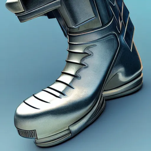 Image similar to futuristic balenciaga and vetements sneakers in giger style on gradient background, colorful, ultra rendered extreme realism and detail, 8 k, highly detailed, realistic, pbr, photorealistic