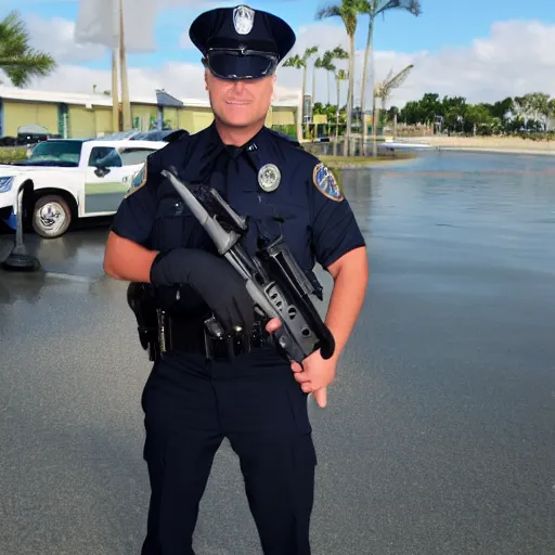 Image similar to shark police officer
