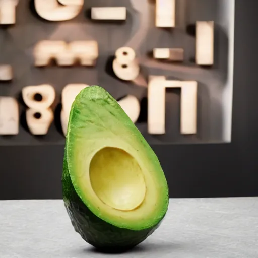 Prompt: emma watson as an avocado chair studio lighting