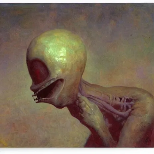 Image similar to alien by ilya repin