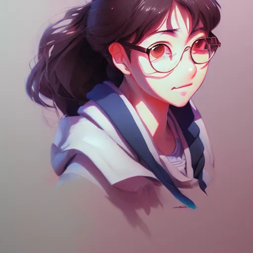 Prompt: portrait sidewalk studio ghibli studio key hideaki anno sakimichan stanley artgerm lau rossdraws james jean marc simonetti elegant highly detailed digital painting artstation pixiv