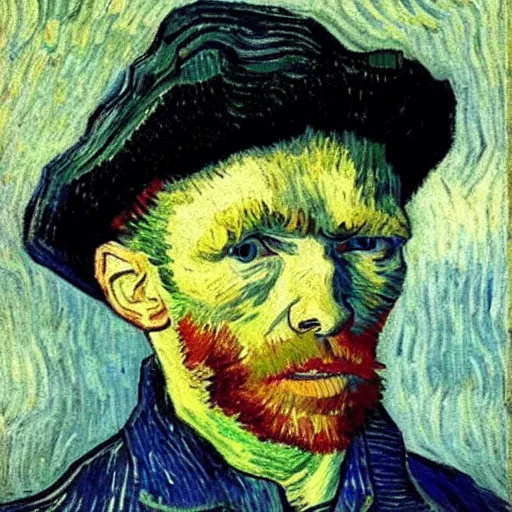 Image similar to tired man by van gogh