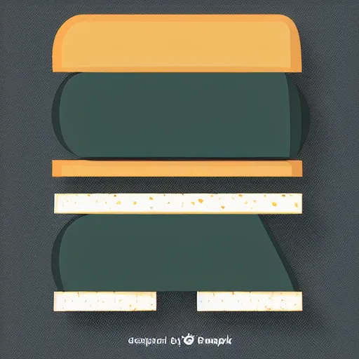 Image similar to cheese sandwich modern flat design style illustration with line elements