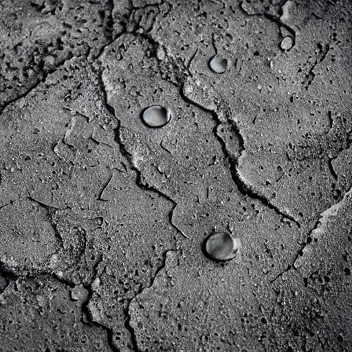 Image similar to melted metal liquid on a grey dirty concrete
