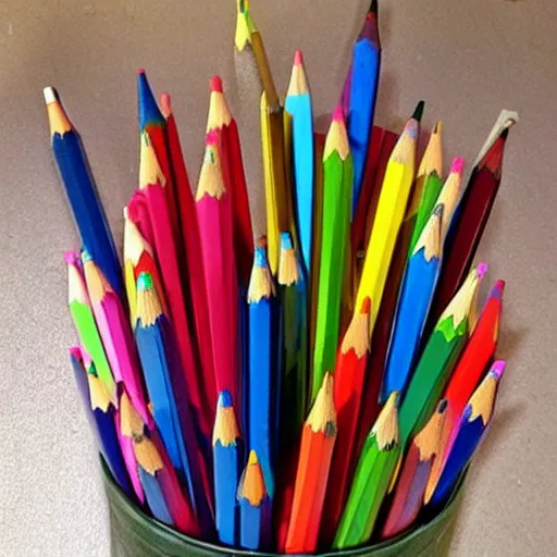 Image similar to pencils, just pencils, a lot of pencils, many pencils