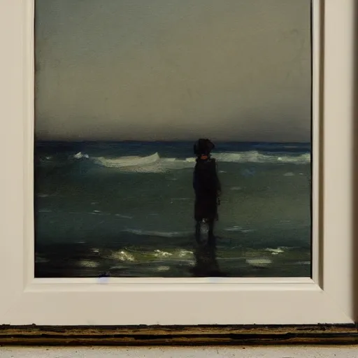 Prompt: a painting in the style of philip wilson steer and in the style of greg rutkowski.