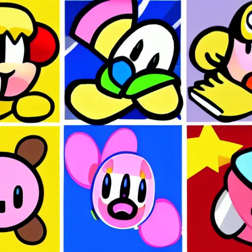 Prompt: Kirby in the style of nintendo 64 graphics