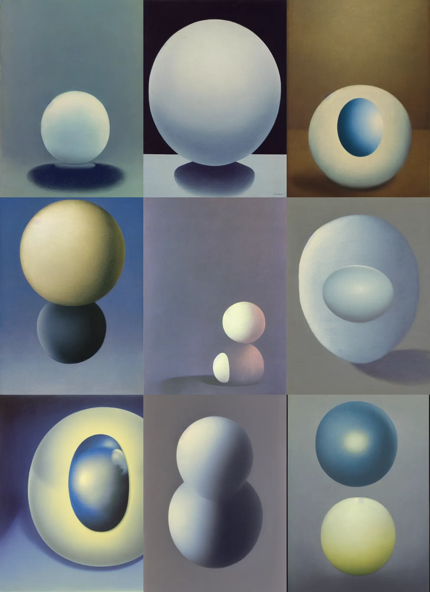 Prompt: ghost sphere, abstract, by rene magritte, 4 k, 8 k, 1 6 k, 1 1 0 0