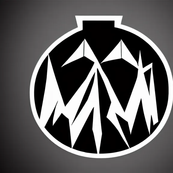 hyper minimalist insignia logo of a post apocalyptic | Stable Diffusion