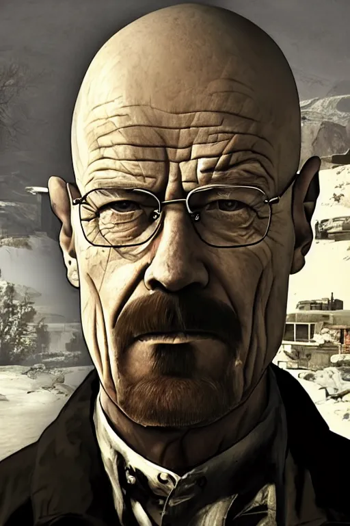 Image similar to walter white in call of duty warzone cover