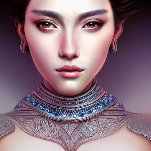 Prompt: perfectly-composite-Portrait of a graceful Goddess, intricate, highly detailed, digital painting, artstation, concept art, smooth, sharp focus, illustration, Unreal Engine 6, 8K, art by artgerm