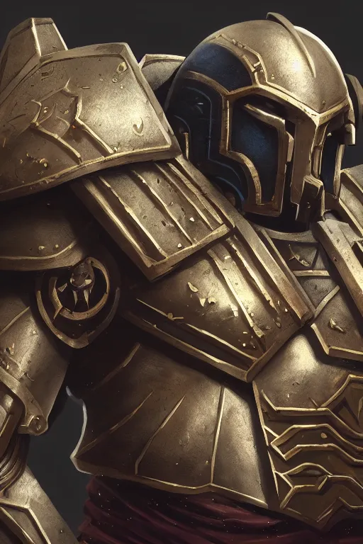 Image similar to armor portrait heros warhammer 4 0 k horus heresy fanart - the primarchs emperor by johannes helgeson animated with vfx concept artist & illustrator global illumination ray tracing hdr fanart arstation zbrush central hardmesh 8 k octane renderer comics stylized