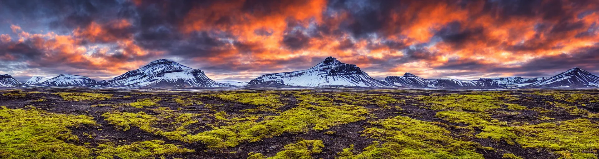 Prompt: beautiful mountain landscape sunrise of iceland, art, high detail, high definition, photorealistic, hdr,