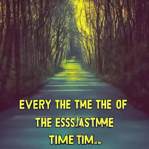 Image similar to every end of the time is another begun, surreal