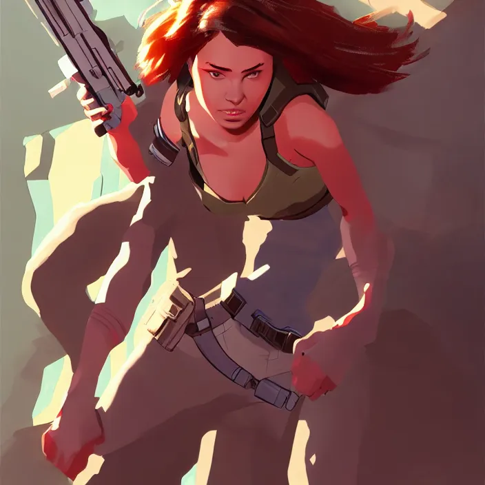 Image similar to the female protagonist, animation character design by jack kirby, action - adventure, sharp detail, artstation trending, conceptart. com