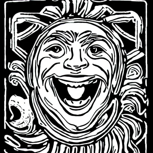 Image similar to apollo screaming face close up coloring pages