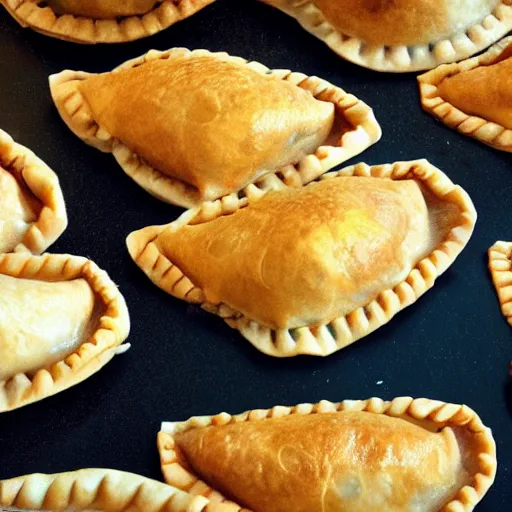 Prompt: a rain of empanadas in Buenos Aires