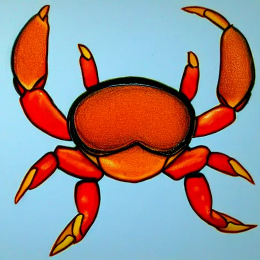 Image similar to orange crab drawn by renee french