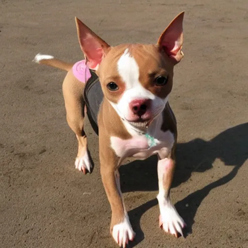 Image similar to pit bull chihuahua mix