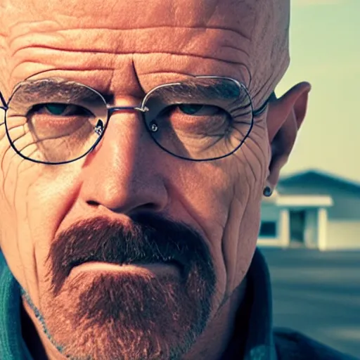 Image similar to A person who looks like they're from Breaking Bad