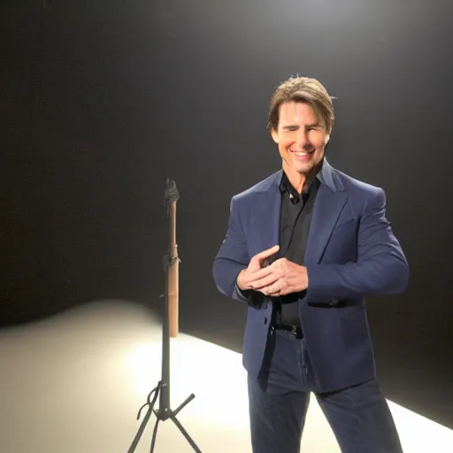 Prompt: tom cruise. studio lighting.