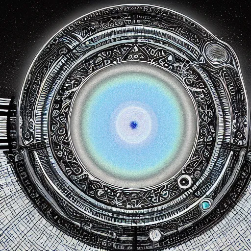 Prompt: a panopticon of the eye of sauron, digital art, detailed