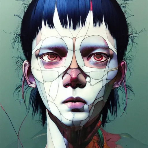 Image similar to citizen portrait soft light painted by james jean and katsuhiro otomo and erik jones, inspired by ghost in the shell anime, smooth face feature, intricate oil painting, high detail illustration, sharp high detail, manga and anime 1 9 9 9