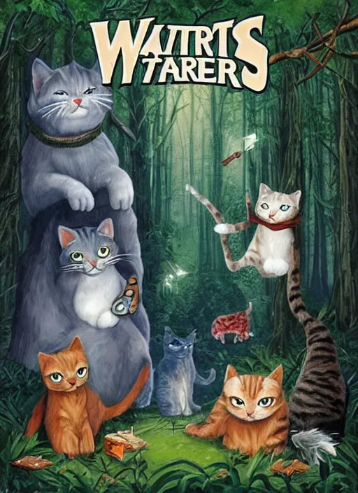 Prompt: cats wizards,forest