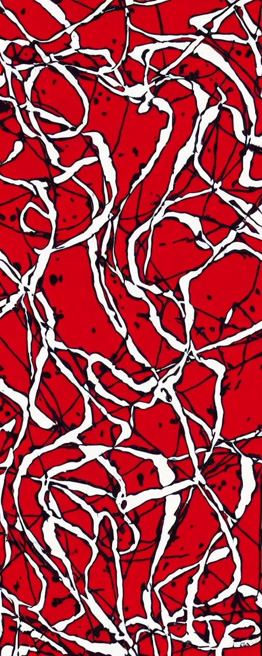 Prompt: fabric red pattern, abstract painting, pain, love, shapes and rounds