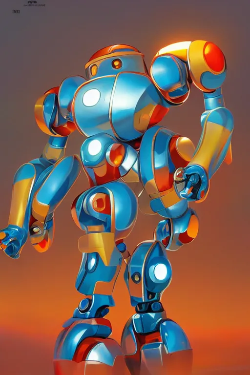 Image similar to metabots medabots medarotto medarot robot minimalist comics, behance hd by jesper ejsing, by rhads, makoto shinkai and lois van baarle, ilya kuvshinov, rossdraws global illumination ray tracing hdr radiating a glowing aura