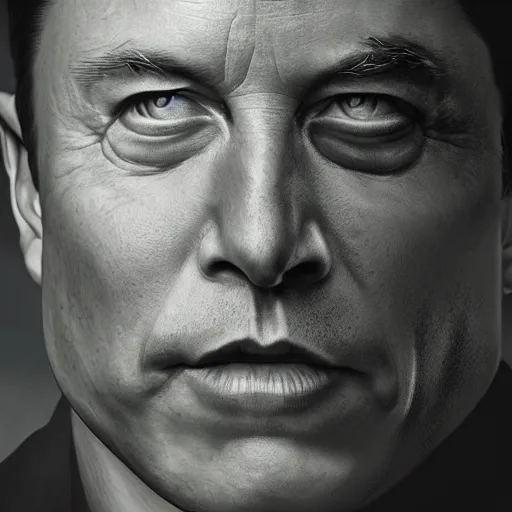 Image similar to elon musk as the incredible hulk, trending on artstation, ultra realistic, portrait, only head and shoulders, fine detail, intricate hair, fine textures, soft shadows, hdr, digital art