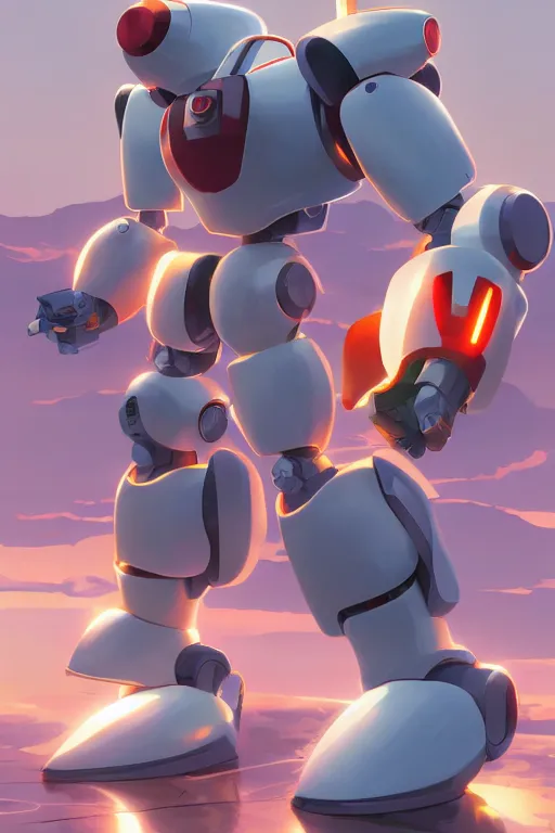 Image similar to metabots medabots medarotto medarot robot minimalist comics, behance hd by jesper ejsing, by rhads, makoto shinkai and lois van baarle, ilya kuvshinov, rossdraws global illumination ray tracing hdr radiating a glowing aura