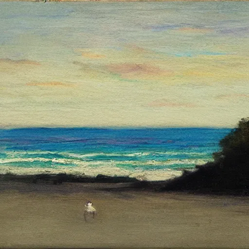 Image similar to a painting in the style of philip wilson steer.