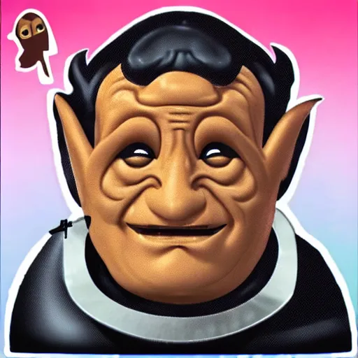 Image similar to a ferengi in emoji form