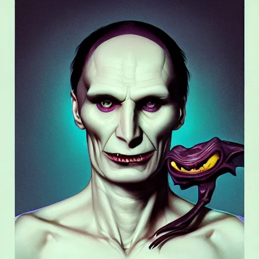 Prompt: lofi portait of the dark lord voldemort, Pixar style, by Tristan Eaton Stanley Artgerm and Tom Bagshaw.