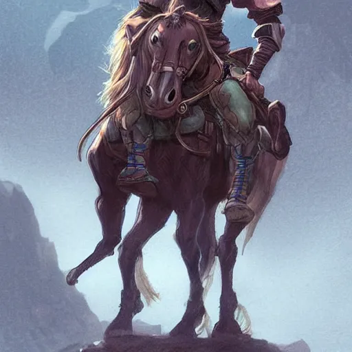 Image similar to Link on Horse :: biopunk style :: concept art