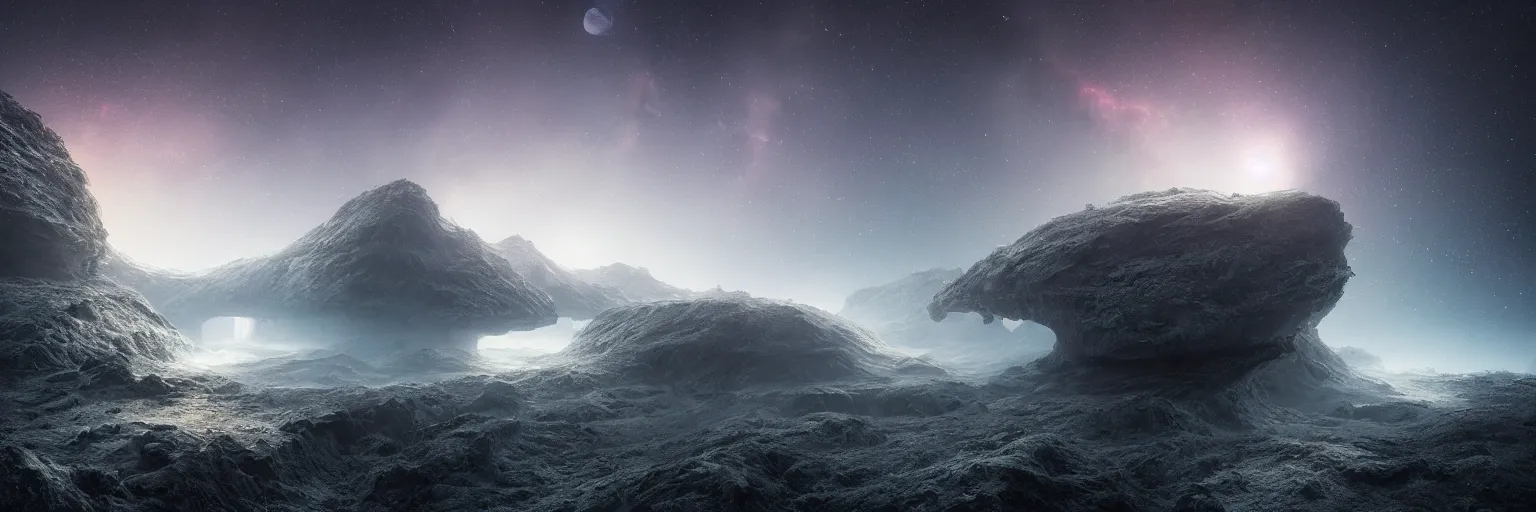 Prompt: michal karcz photo of a beautiful galaxy landscape. , detailed, elegant, intricate, 4k,