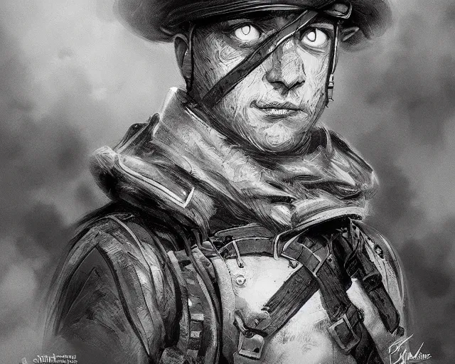 Image similar to A soldier cat in world war one, close-up, black and white, amazing digital art, hyper detailed, artstation, in the style of Tony Sart
