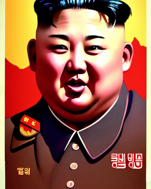 Prompt: kim jong un as a prophet. 1 9 8 0 s dystopian soviet russia, propaganda screens. unreal engine, fantasy art by jesper ejsing. faithfully depicted facial expression, perfect anatomy global illumination, radiant light, detailed and intricate environment