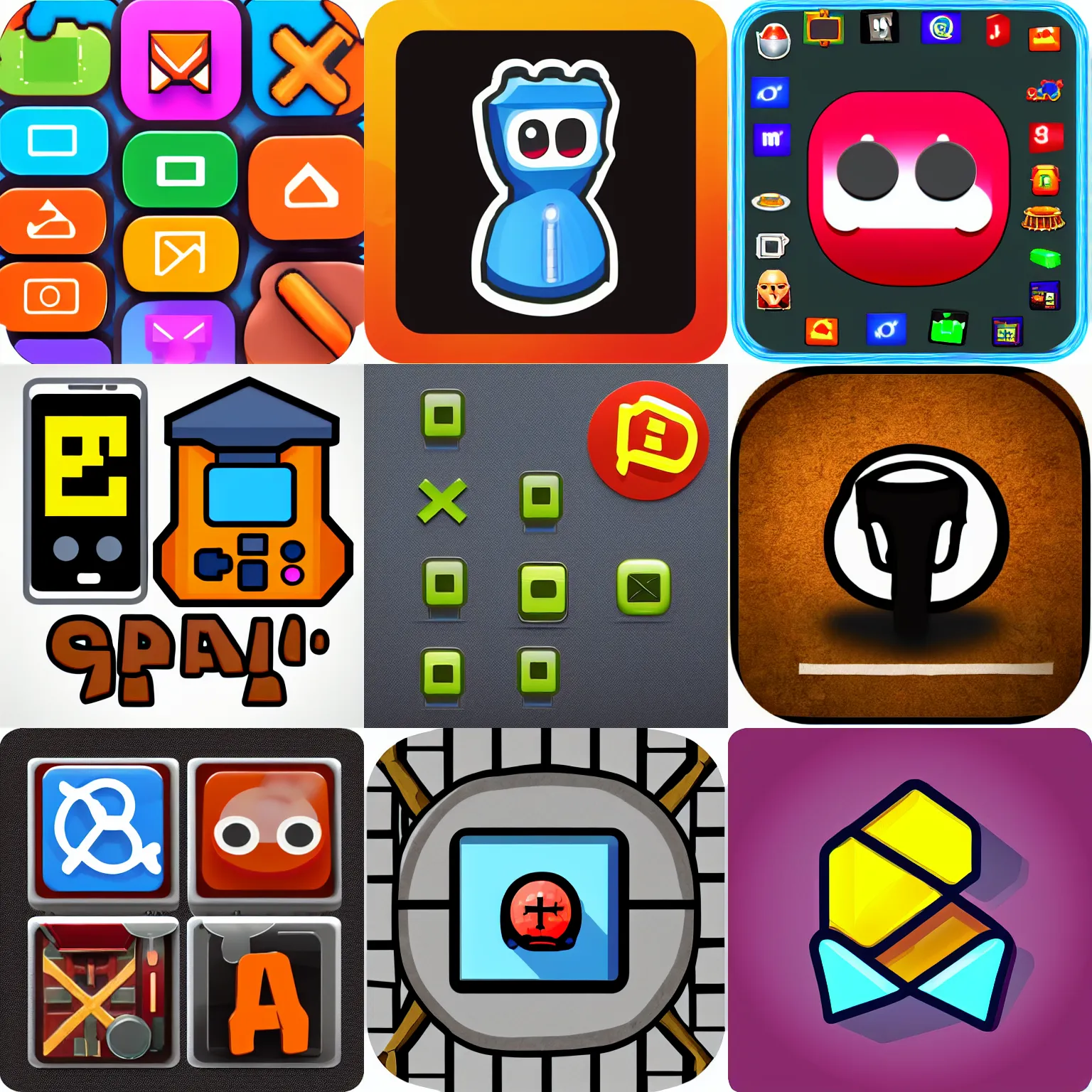 Prompt: app icon for game and app programming