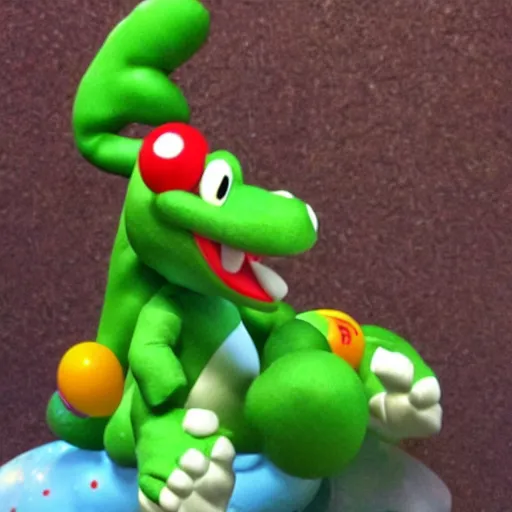 Image similar to yoshi the dinosaur