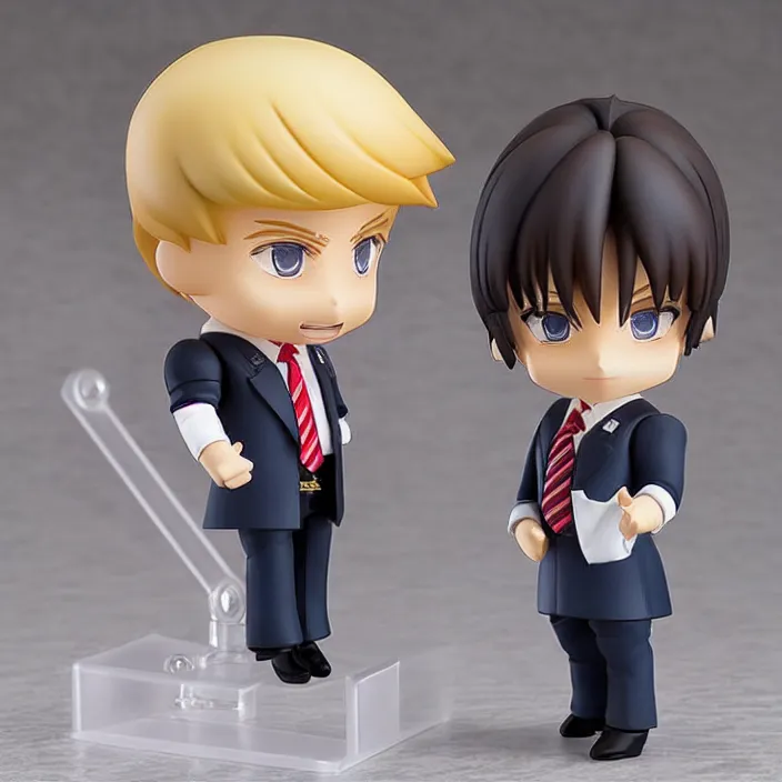 Image similar to Donald Trump, An anime Nendoroid of Donald Trump, figurine, detailed product photo