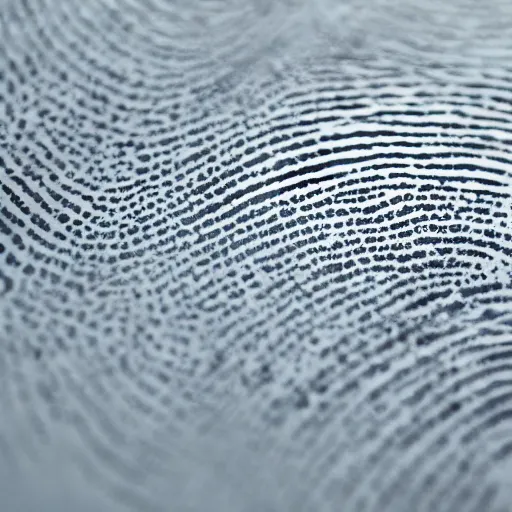 Prompt: a dozen fingerprints on a white paper