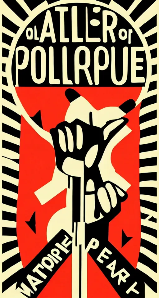 Image similar to an atelier populaire anti - war poster, by atelier populaire, may 6 8, screenprint, hand drawn type, bold simple shapes, single flat colour, ripped, vector art, sharp focus, highly detailed, cinematic lighting, 8 k, hd